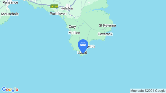 Map showing the location of Lizard Point