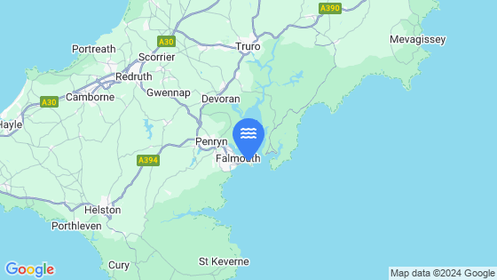 Map showing the location of FALMOUTH