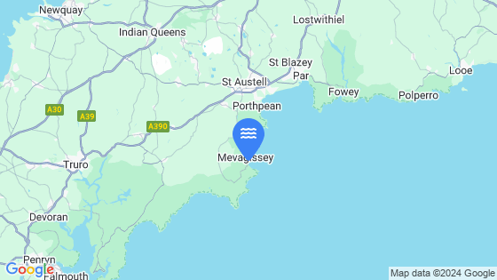Map showing the location of Mevagissey