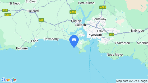 Map showing the location of Whitsand Bay