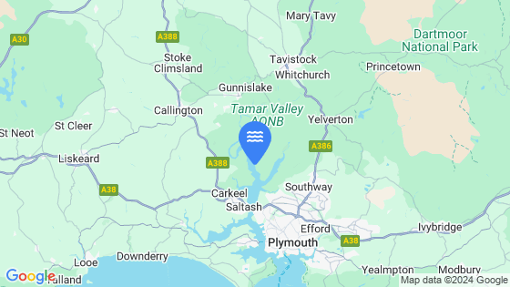 Map showing the location of Cargreen