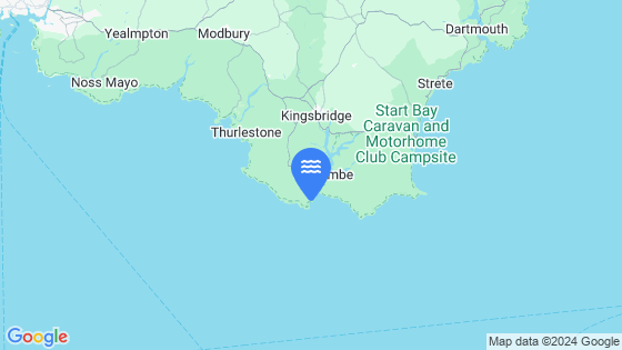 Map showing the location of Salcombe