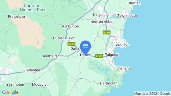 Map showing the location of Totnes