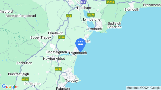 Map showing the location of Teignmouth (Approaches)