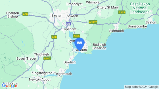 Map showing the location of Exmouth Dock