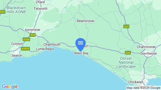 Map showing the location of Bridport (West Bay)