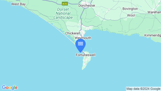 Map showing the location of Chesil Cove