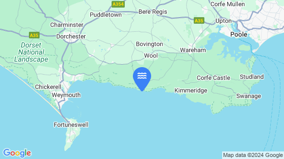 Map showing the location of Lulworth Cove