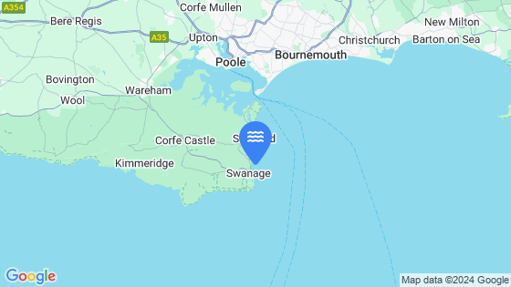 Map showing the location of Swanage