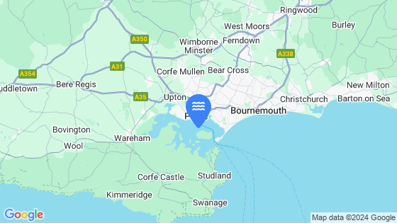 Map showing the location of Pottery Pier