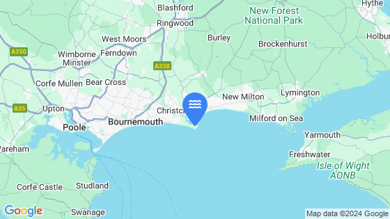 Map showing the location of Christchurch (Entrance)