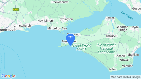 Map showing the location of Freshwater Bay