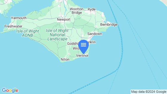 Map showing the location of Ventnor