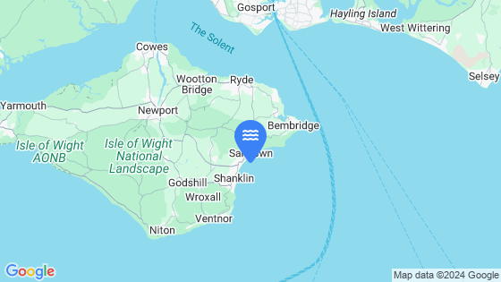 Map showing the location of Sandown
