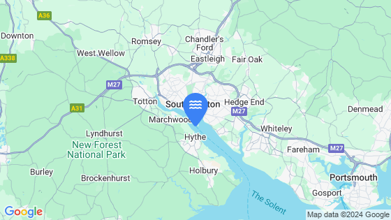 Map showing the location of SOUTHAMPTON