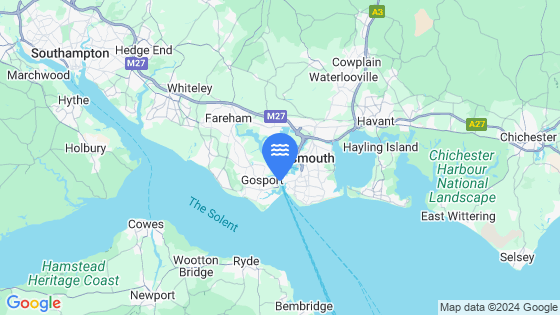 Map showing the location of PORTSMOUTH