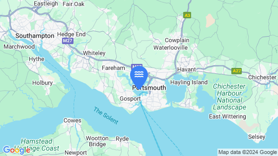 Map showing the location of PORTSMOUTH (HIGH WATER STAND)