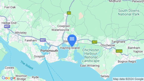 Map showing the location of Northney