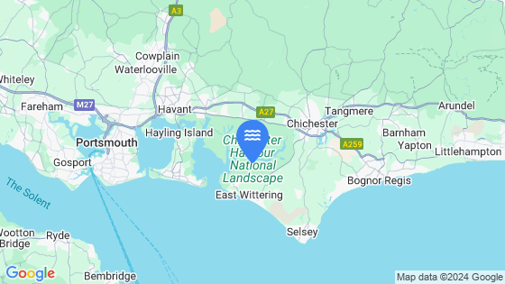 Map showing the location of Itchenor