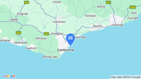 Map showing the location of Sovereign Harbour