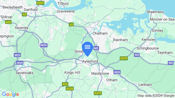 Map showing the location of New Hythe