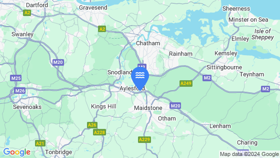 Map showing the location of Allington Lock