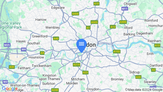 Map showing the location of Chelsea Bridge