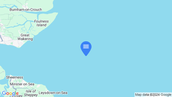 Map showing the location of Shivering Sand