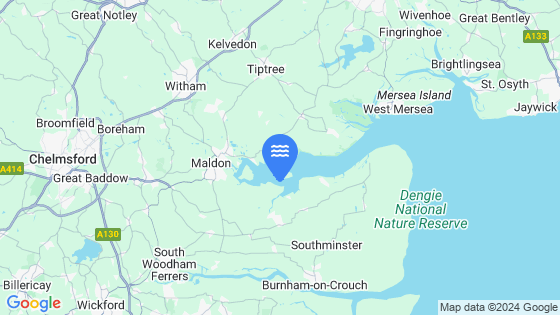 Map showing the location of Osea Island