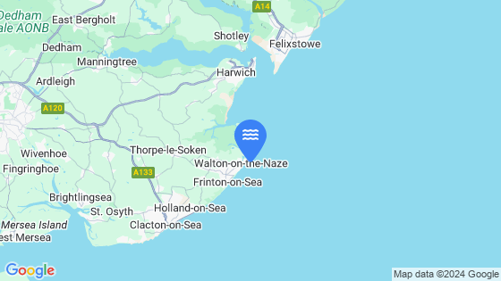 Map showing the location of WALTON-ON-THE-NAZE