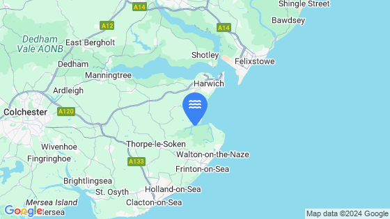 Map showing the location of Bramble Creek