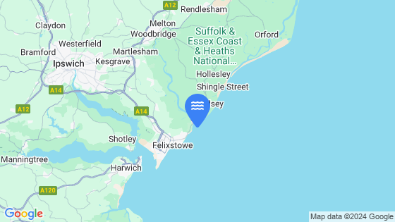Map showing the location of Woodbridge Haven
