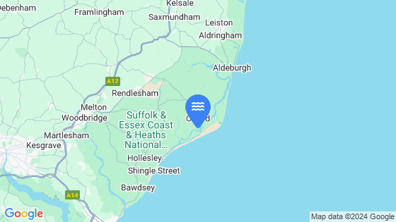 Map showing the location of Orford Quay
