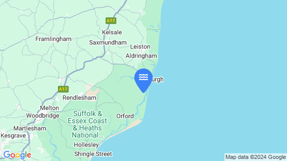 Map showing the location of Slaughden Quay