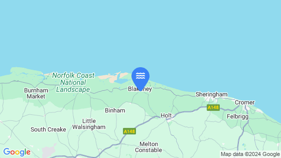 Map showing the location of Blakeney