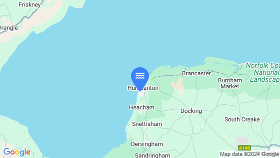 Map showing the location of Hunstanton