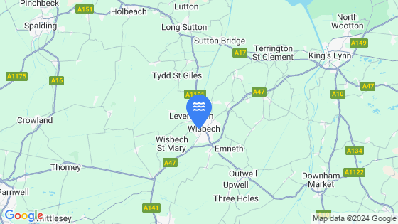 Map showing the location of Wisbech