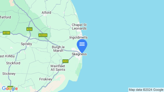 Map showing the location of Skegness