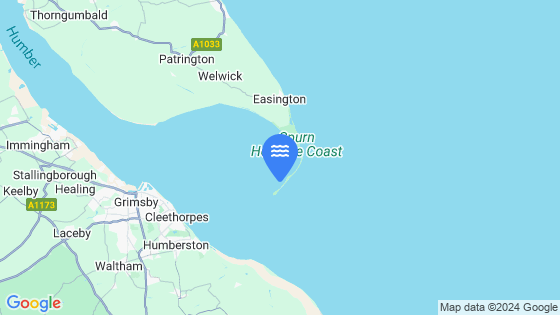 Map showing the location of SPURN HEAD