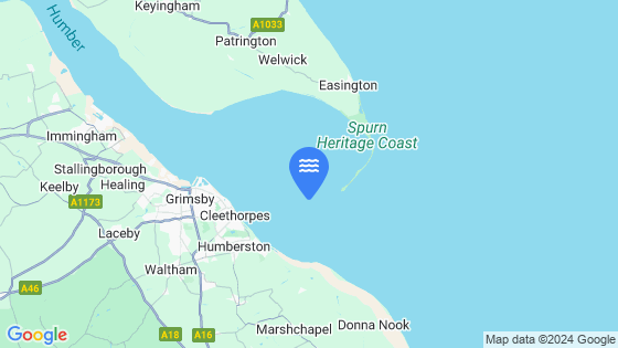 Map showing the location of Bull Sand Fort