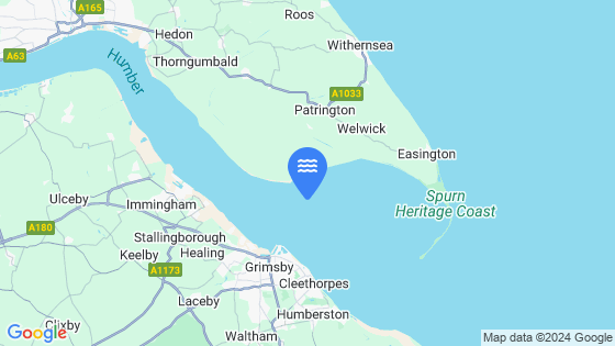 Map showing the location of Sunk Dredged Channel