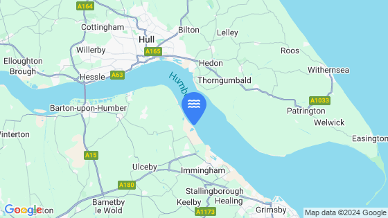 Map showing the location of HUMBER SEA TERMINAL