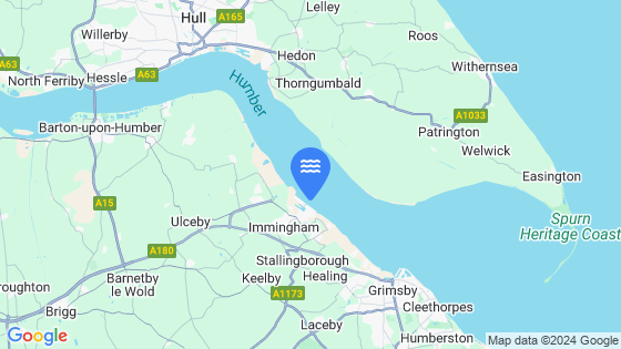 Map showing the location of IMMINGHAM