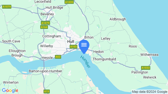 Map showing the location of HULL (KING GEORGE DOCK)
