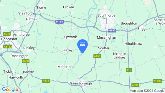 Map showing the location of Owston Ferry