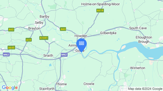 Map showing the location of GOOLE