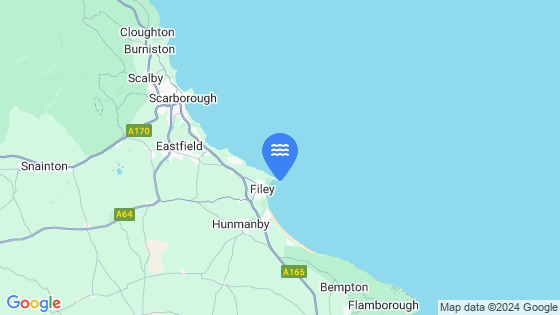 Map showing the location of Filey Bay