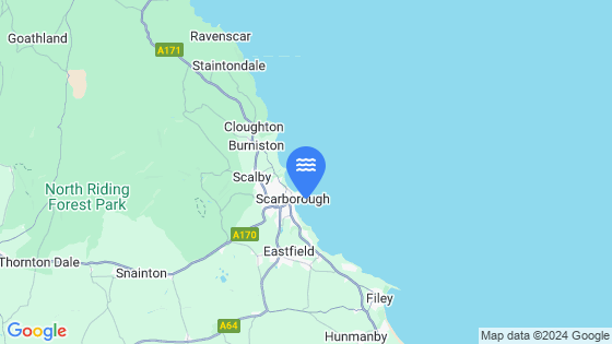 Map showing the location of Scarborough