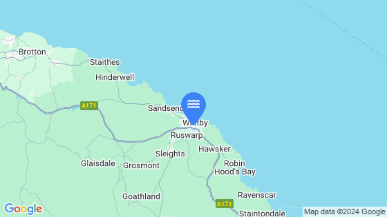 Map showing the location of Whitby