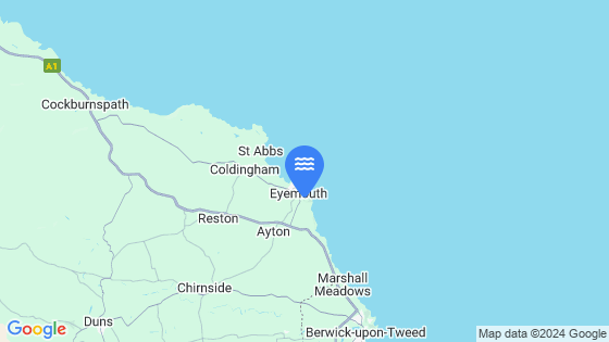 Map showing the location of Eyemouth